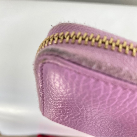 Gucci Limited Ed. Marmont Bosco Pink Zip Wallet - Picture 9 of 11